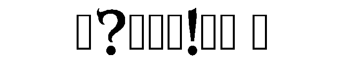 Calpg Regular Font OTHER CHARS