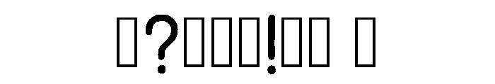 Calpk Regular Font OTHER CHARS