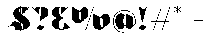 Calter-Regular Font OTHER CHARS