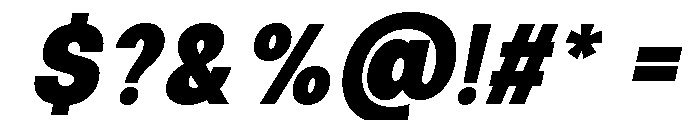 Calven Black Italic Font OTHER CHARS