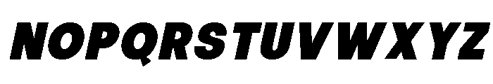 Calven Black Italic Font UPPERCASE