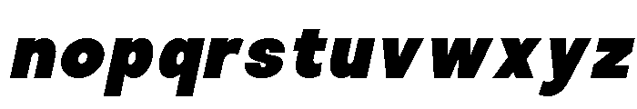 Calven Black Italic Font LOWERCASE