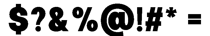Calven Black Font OTHER CHARS