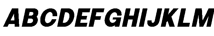 Calven Bold Italic Font UPPERCASE