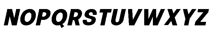 Calven Bold Italic Font UPPERCASE
