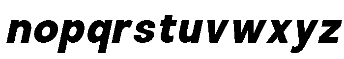 Calven Bold Italic Font LOWERCASE