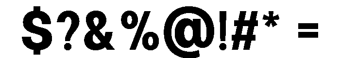 Calven Bold Font OTHER CHARS