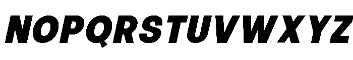 Calven Extra Bold Italic Font UPPERCASE
