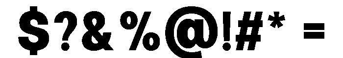Calven Extra Bold Font OTHER CHARS