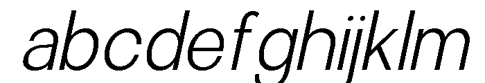 Calven Extra Light Italic FONT