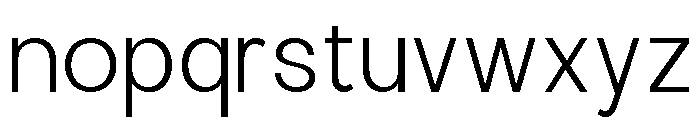 Calven Extra Light Font LOWERCASE