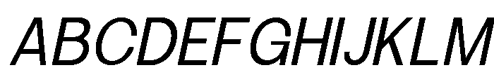 Calven Light Italic Font UPPERCASE