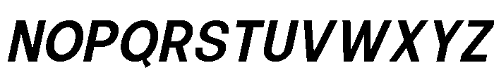 Calven Medium Italic Font UPPERCASE