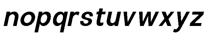 Calven Medium Italic Font LOWERCASE