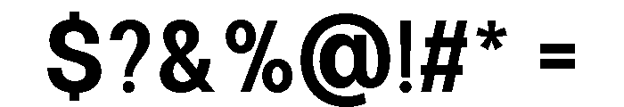 Calven Semi Bold Font OTHER CHARS
