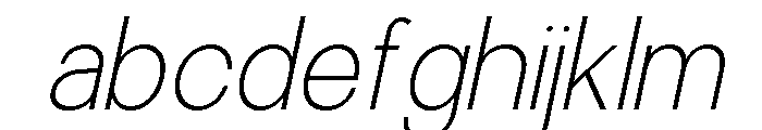 Calven Thin Italic FONT