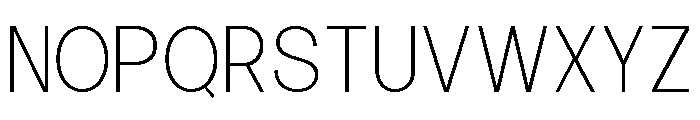 Calven Thin Font UPPERCASE