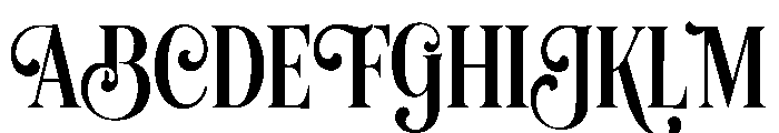 Calveraine Font UPPERCASE