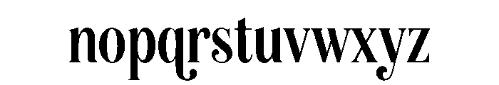 Calveraine Font LOWERCASE