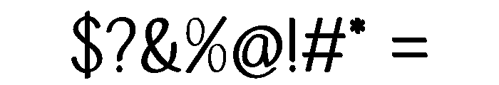 Calvero Reguler Regular Font OTHER CHARS