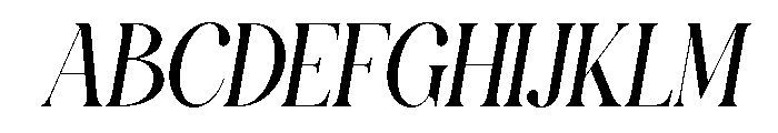 Calvigan Italic Font UPPERCASE