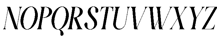 Calvigan Italic Font UPPERCASE