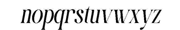 Calvigan Italic Font LOWERCASE