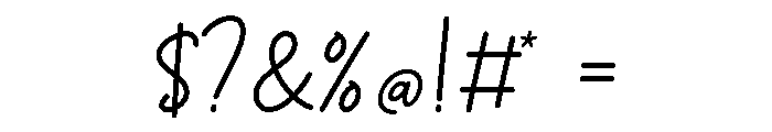 Calvin Font OTHER CHARS