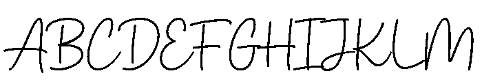 Calvin Font UPPERCASE