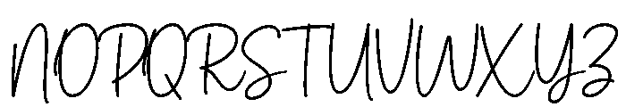 Calvin Font UPPERCASE