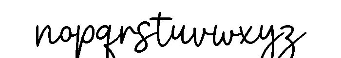 Calvin Font LOWERCASE