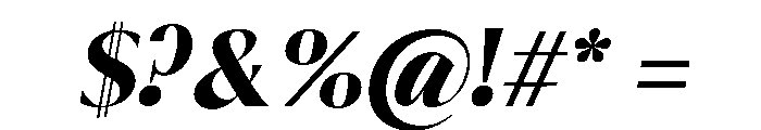 Calvion Sans Oblique Font OTHER CHARS