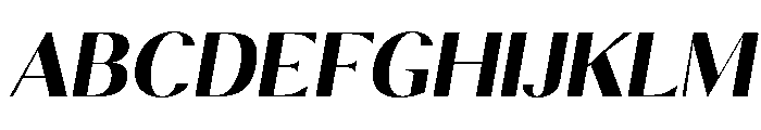 Calvion Sans Oblique Font UPPERCASE