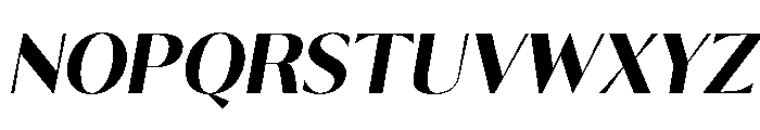 Calvion Sans Oblique Font UPPERCASE