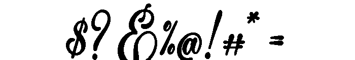 Calvique Font OTHER CHARS