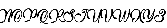 Calvique Font UPPERCASE
