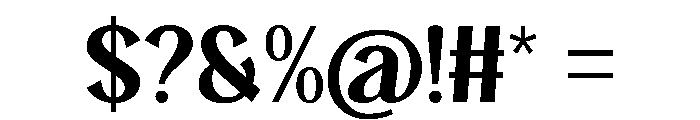 Calystra Regular Font OTHER CHARS