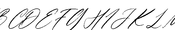 Camalla Rose Italic Font UPPERCASE