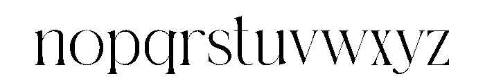 Camela Font LOWERCASE