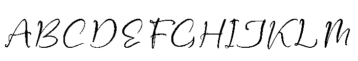 Cameo Journal Italic Font UPPERCASE