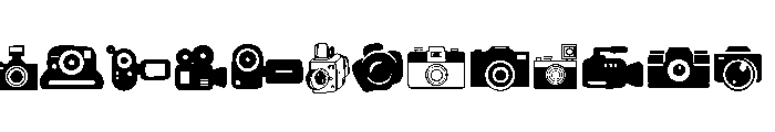 Camera Icon Collection FONT