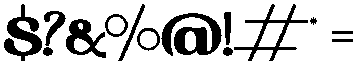 Camheon Regular Font OTHER CHARS