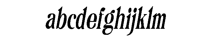 Camiron Condensed Slant FONT