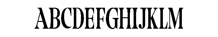 Camiron Condensed Font UPPERCASE