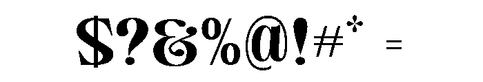 Camiron Expanded Font OTHER CHARS