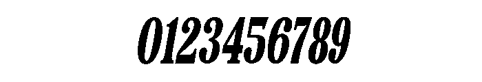 Camiron Grade Condensed Slant Font OTHER CHARS