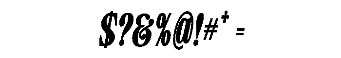 Camiron Grade Condensed Slant Font OTHER CHARS