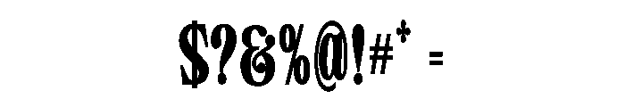 Camiron Grade Condensed Font OTHER CHARS