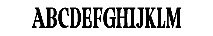 Camiron Grade Condensed Font UPPERCASE