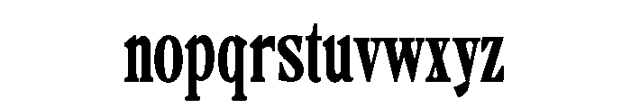 Camiron Grade Condensed Font LOWERCASE